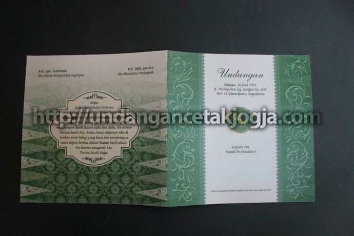 Undangan Pernikahan Batik Jawa