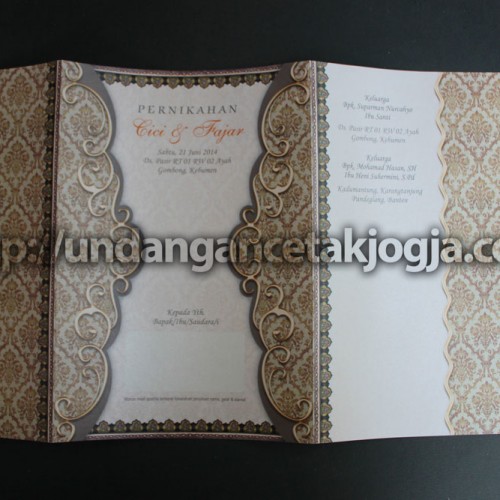 Undangan Nikah Batik Jawa Murah Cici & Fajar