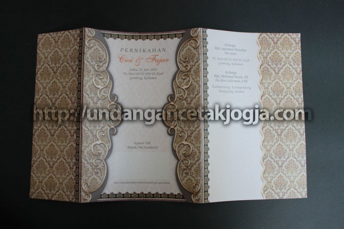 Undangan Nikah Batik Jawa Murah Cici & Fajar