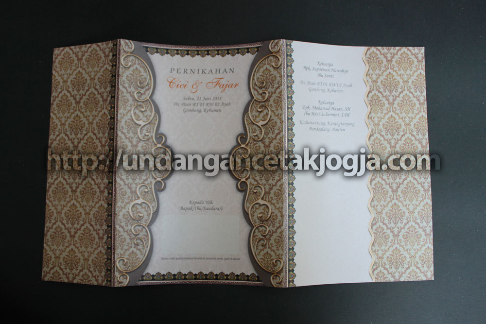 Undangan Nikah Batik Jawa Murah Cici & Fajar