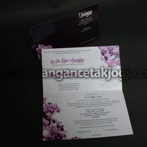 Undangan pernikahan murah Gina & Wisnu