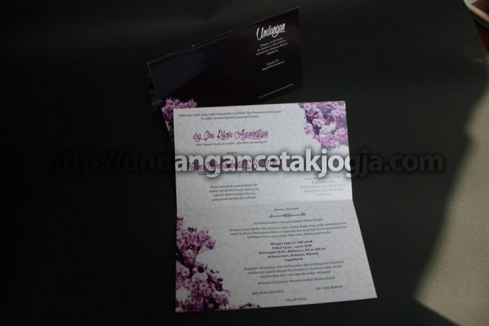 Undangan pernikahan murah Gina & Wisnu