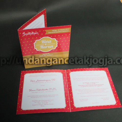 Undangan Murah Polkadot