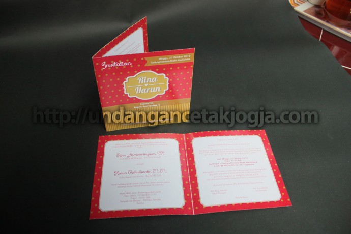 Undangan Murah Polkadot