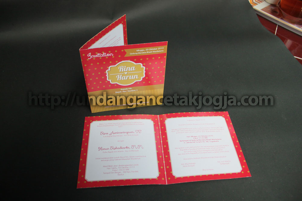 Undangan Murah Polkadot