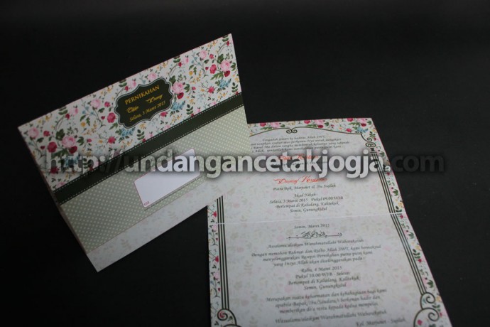 Undangan Pernikahan Vintage Murah 07