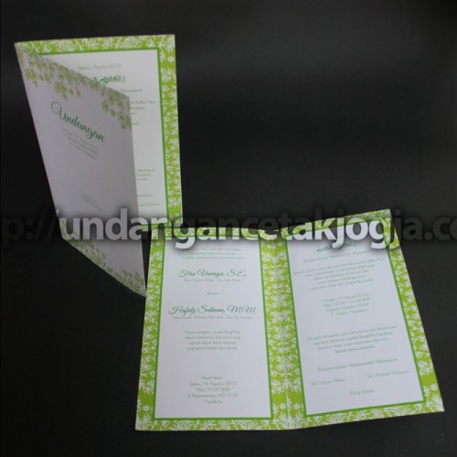 Undangan Murah Warna Hijau