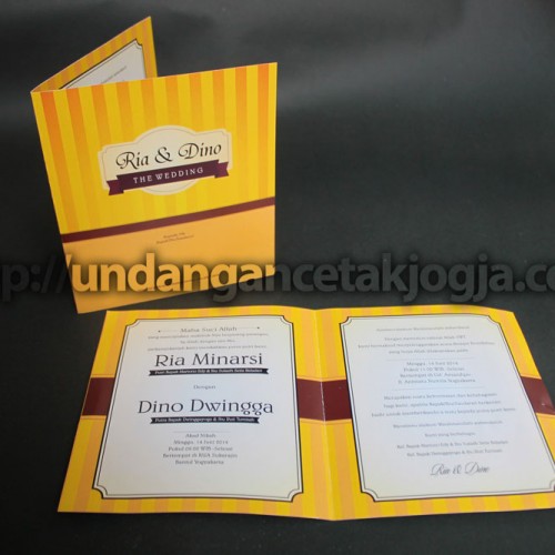 Undangan Murah Garis-Garis Ria - Dino