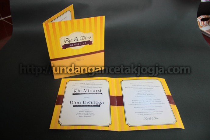 Undangan Murah Garis-Garis Ria - Dino