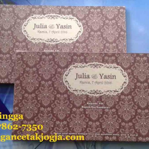 Undangan Hard Cover Murah Batik Jawa
