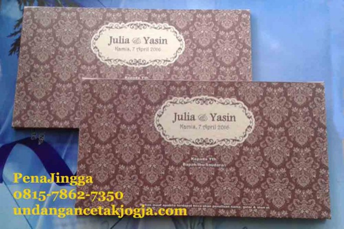 Undangan Hard Cover Murah Batik Jawa