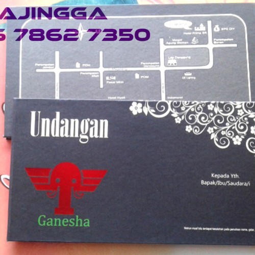 Undangan Klasik Warna Hitam  Ganesha
