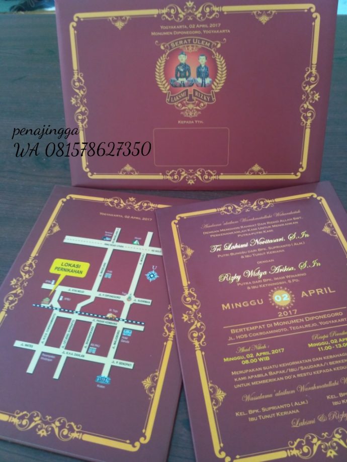 Undangan Pernikahan Bentuk Amplop