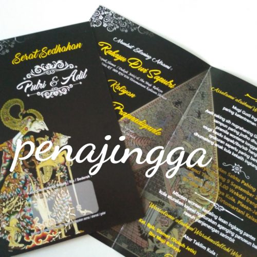 Undangan Pernikahan Wayang Softcover
