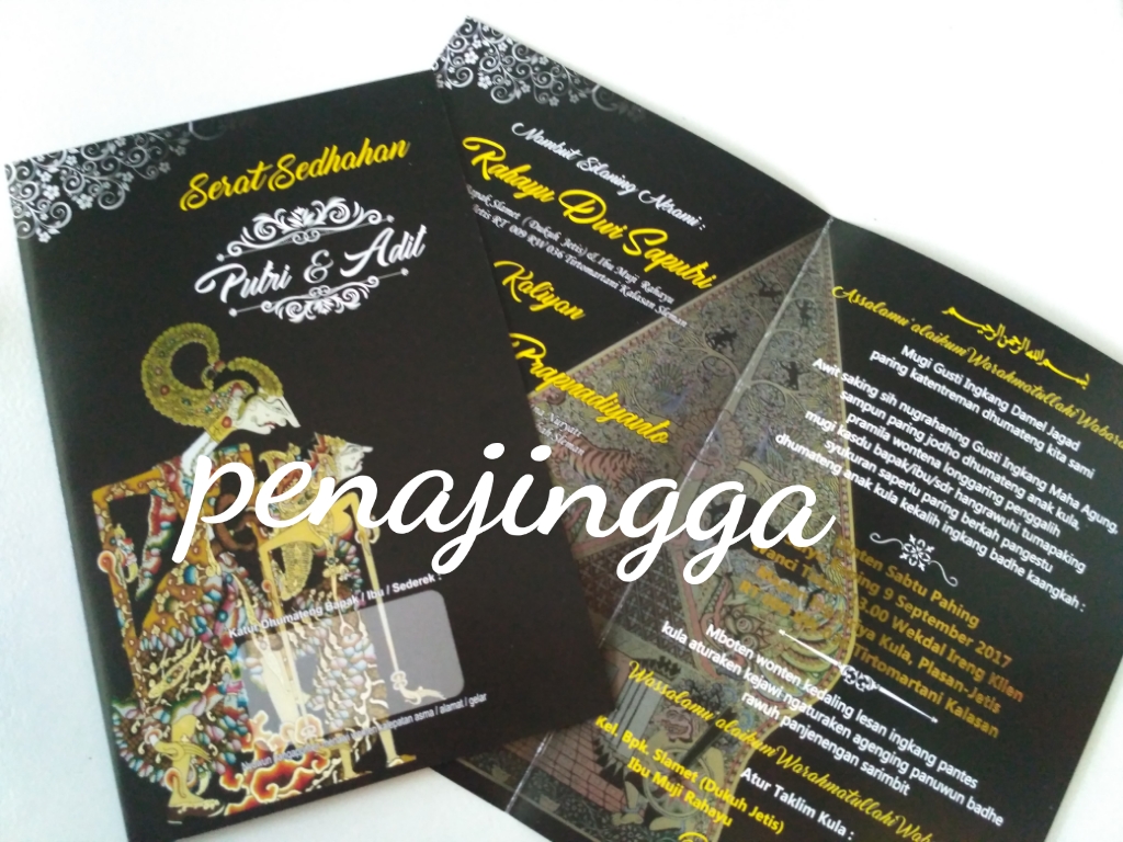 Undangan Pernikahan Wayang Softcover