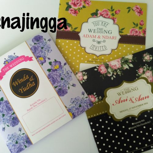 Undangan Pernikahan Polkadot