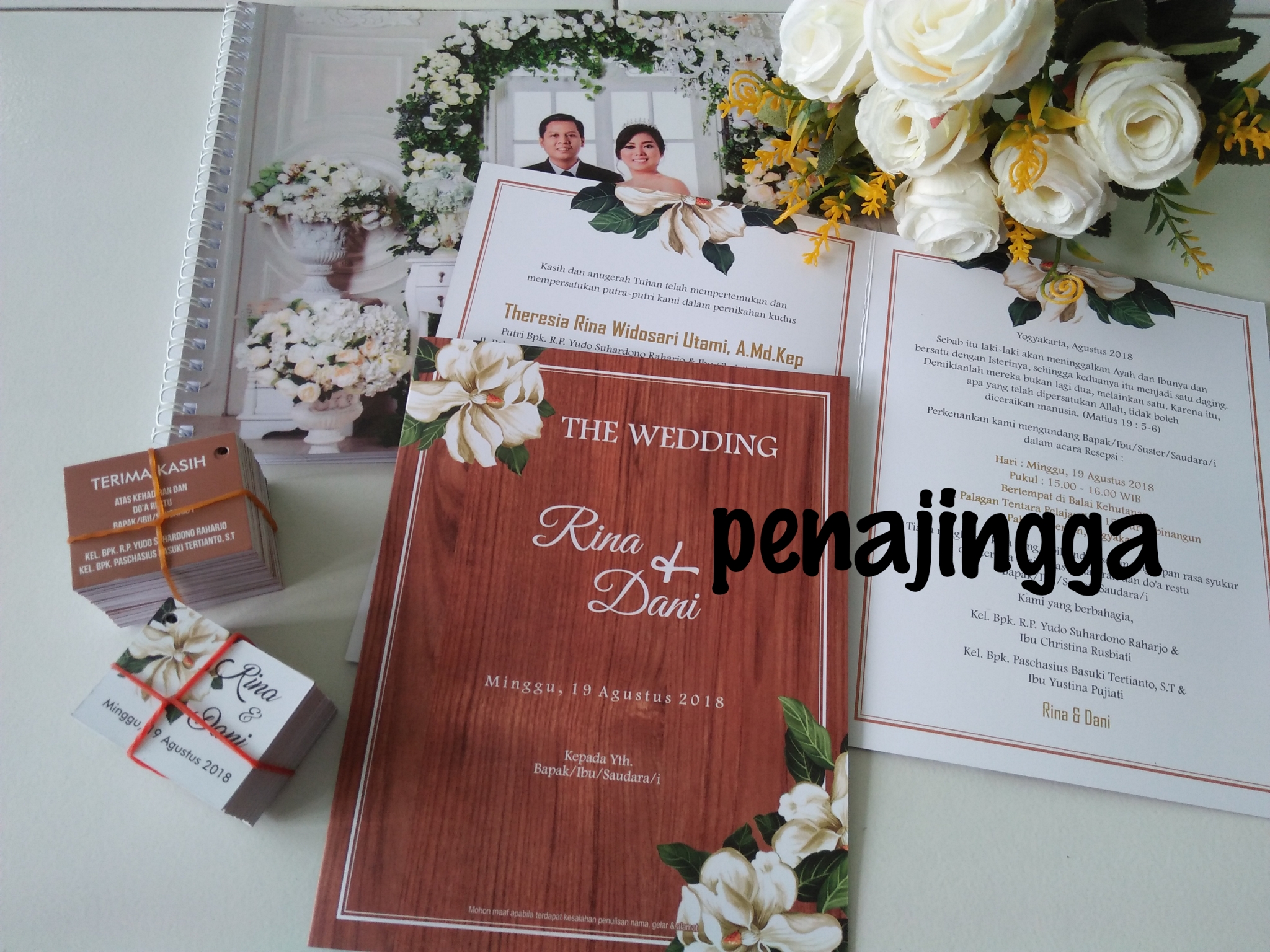 undangan pernikahan vintage murah