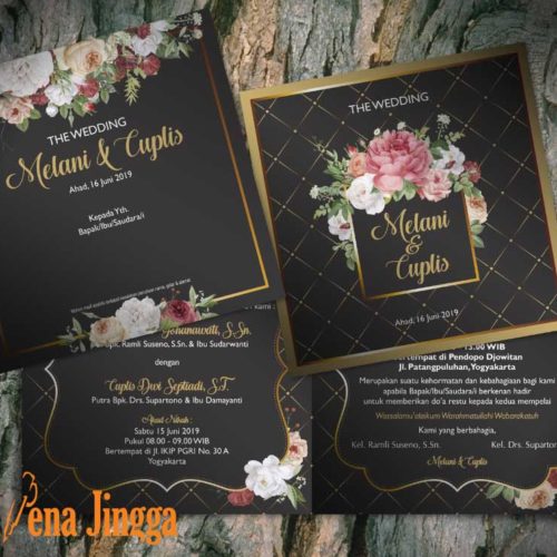 Undangan Pernikahan Floral Jogja